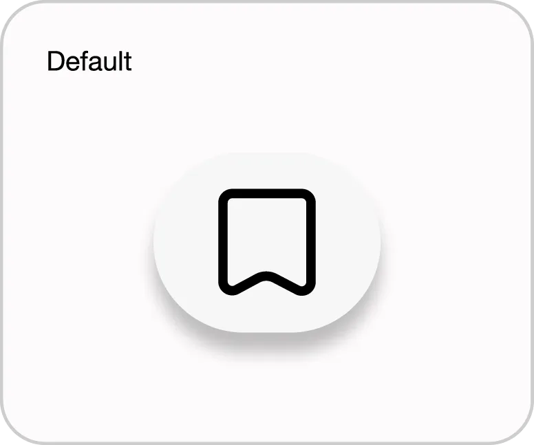 Save Button Default State